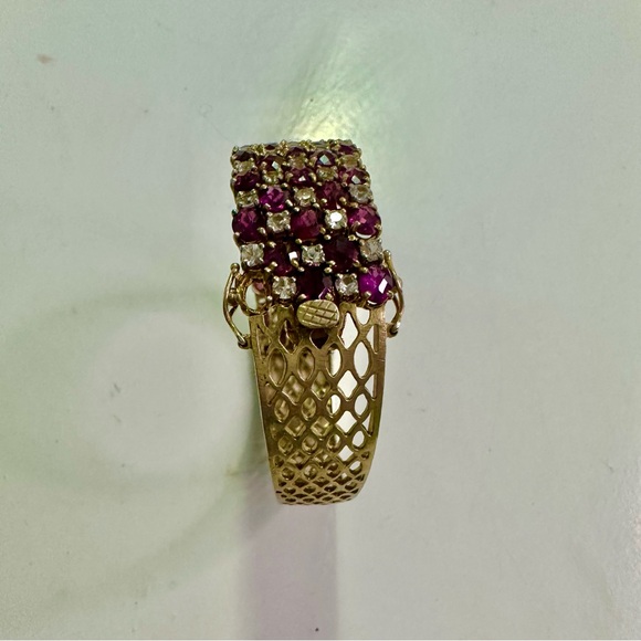 Great Vintage Rhinestone Cuff - Picture 3 of 4